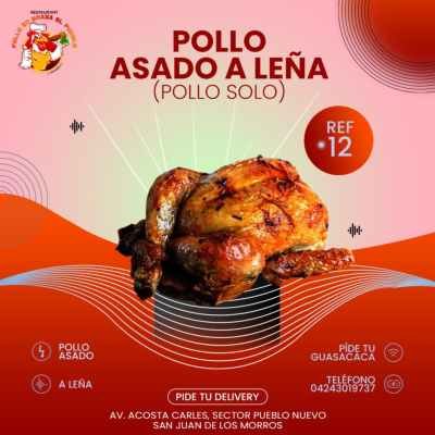 Pollo Asado a Leña (solo)