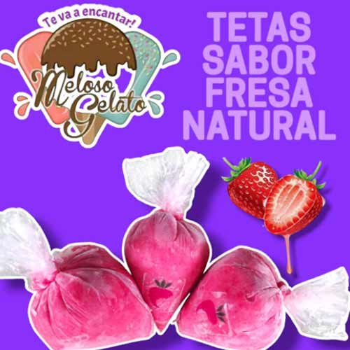 Tetas Pequeñas Fresa Natural